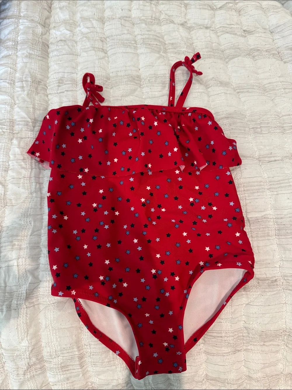 OshKosh B'gosh Red Star-Trim One-Piece Swimsuit
